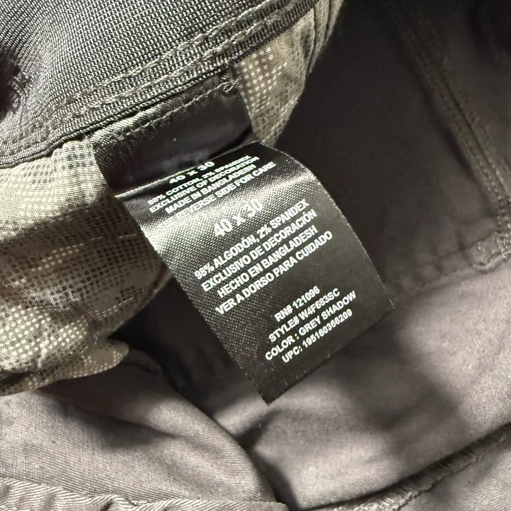 Weatherproof Men's Stretch Fabric The Commuter Pants 40 x 30 gray shadow NWT